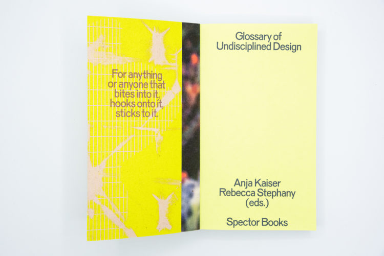 Glossary of Undisciplined Design - Anja Kaiser/Rebecca Stephany