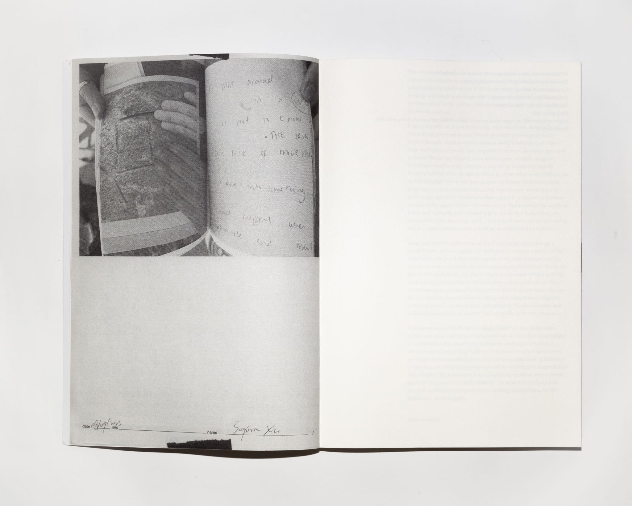 Because an Original is a Copy - bring your own book