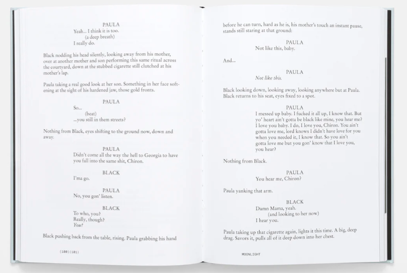 Moonlight Screenplay Book