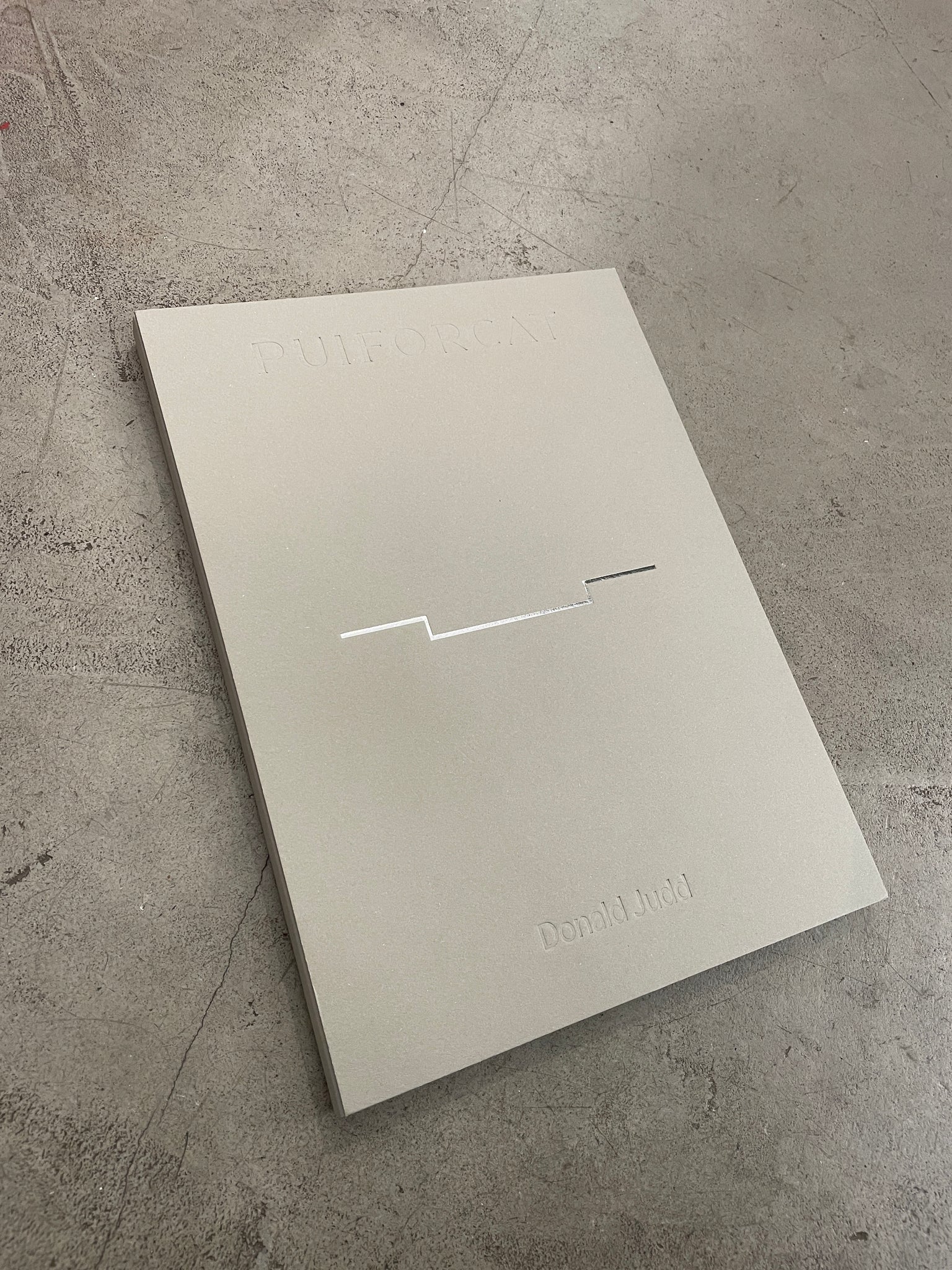 Puiforcat Catalogue - Donald Judd