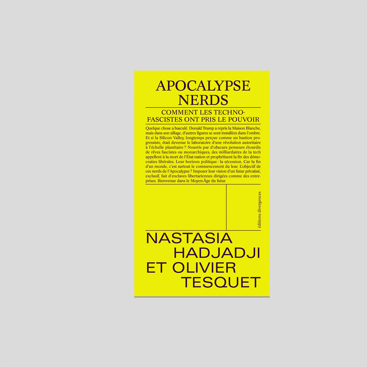 Apocalypse Nerds - Nastasia Hadjadji & Olivier Tesquet