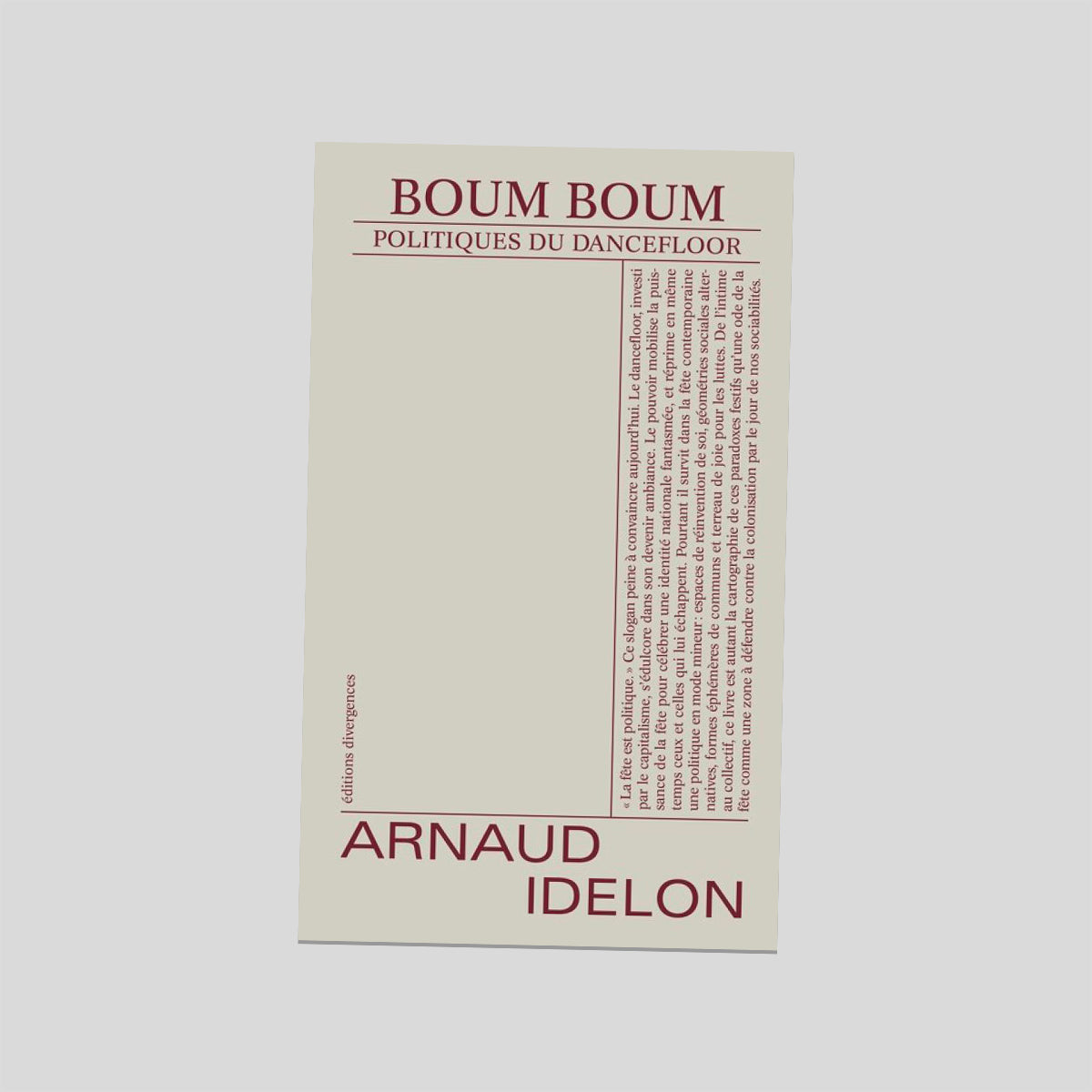 Boum Boum - Arnaud Idelon