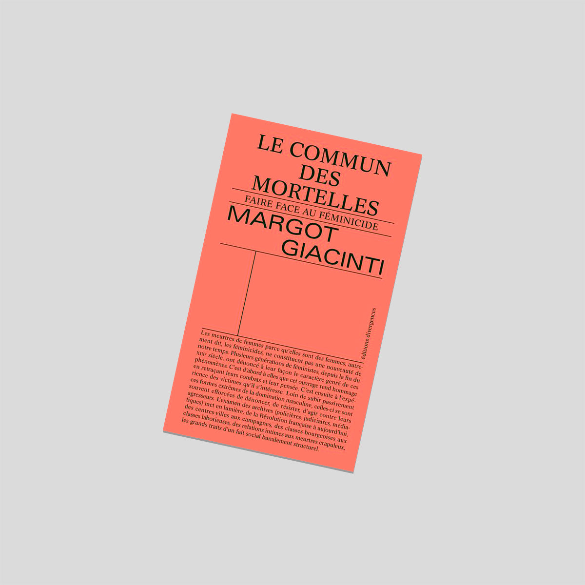 LE COMMUN DES MORTELLES - MARGOT GIACINTI