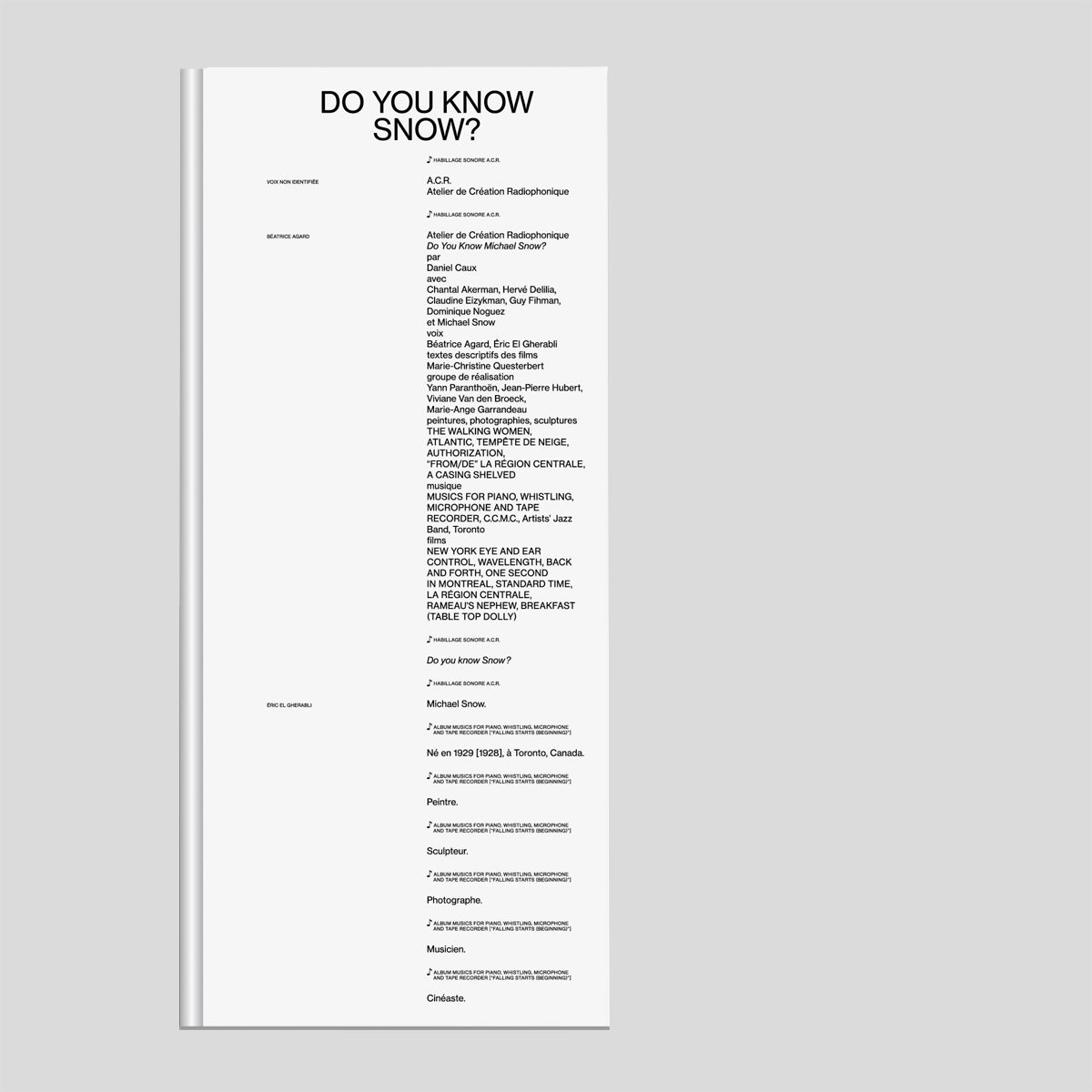 Do you know snow? - Pierre Leguillon & Jonathan Pouthier