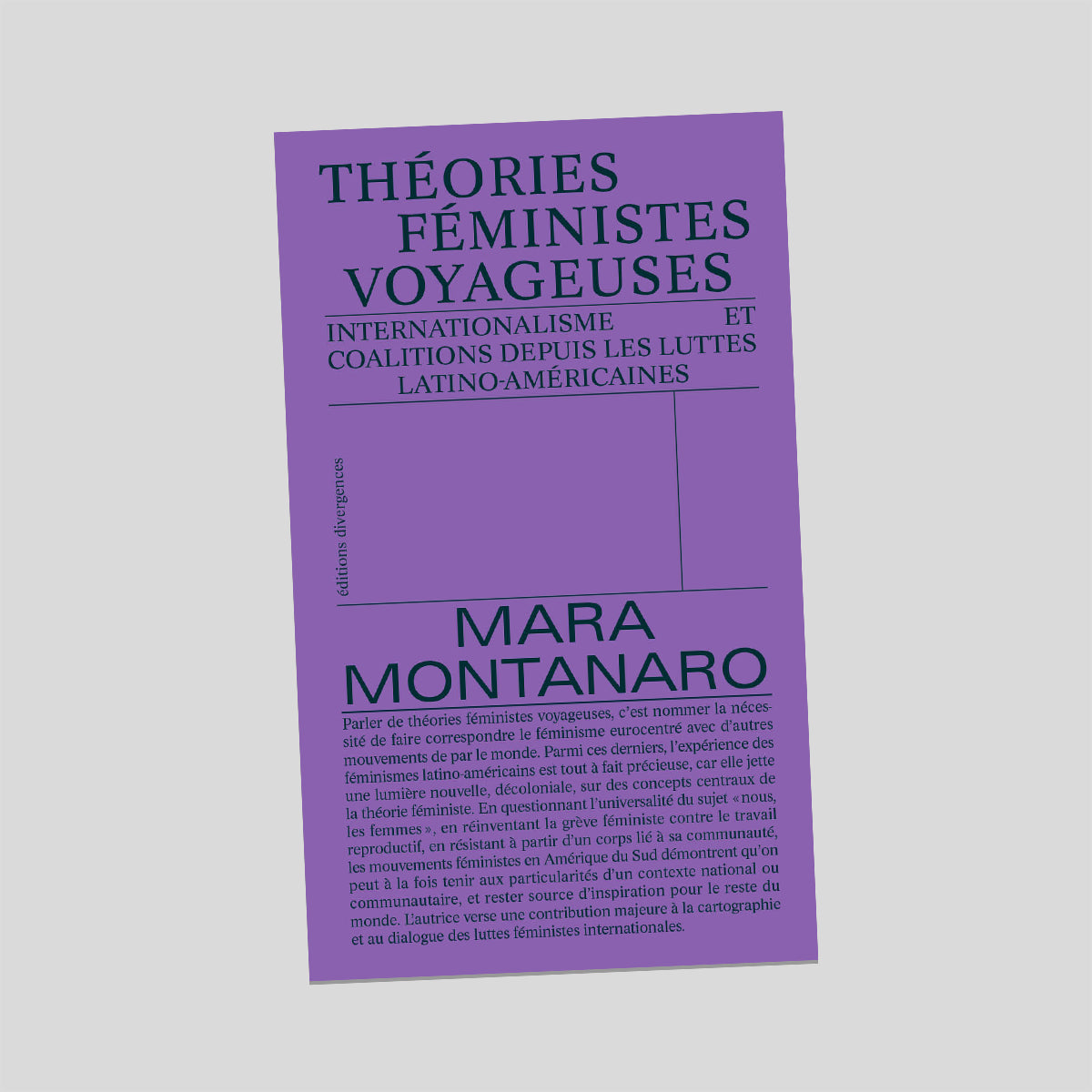 Théories Féministes Voyageuses - Mara Montanaro