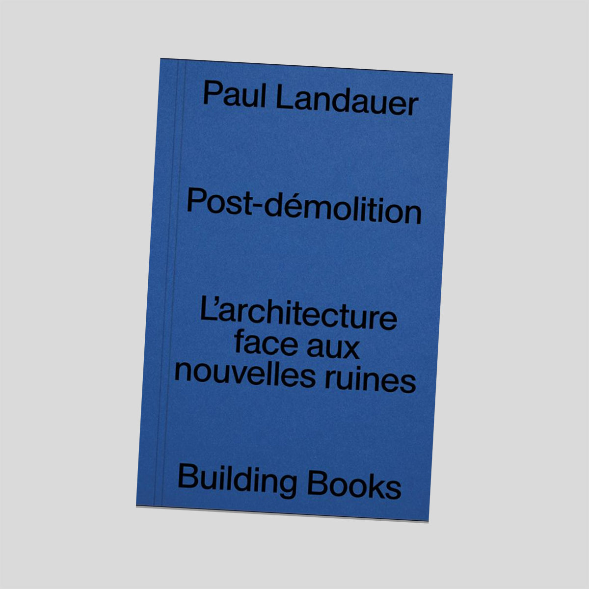 Post-démolition L’architecture face aux nouvelles ruines - Paul Landauer