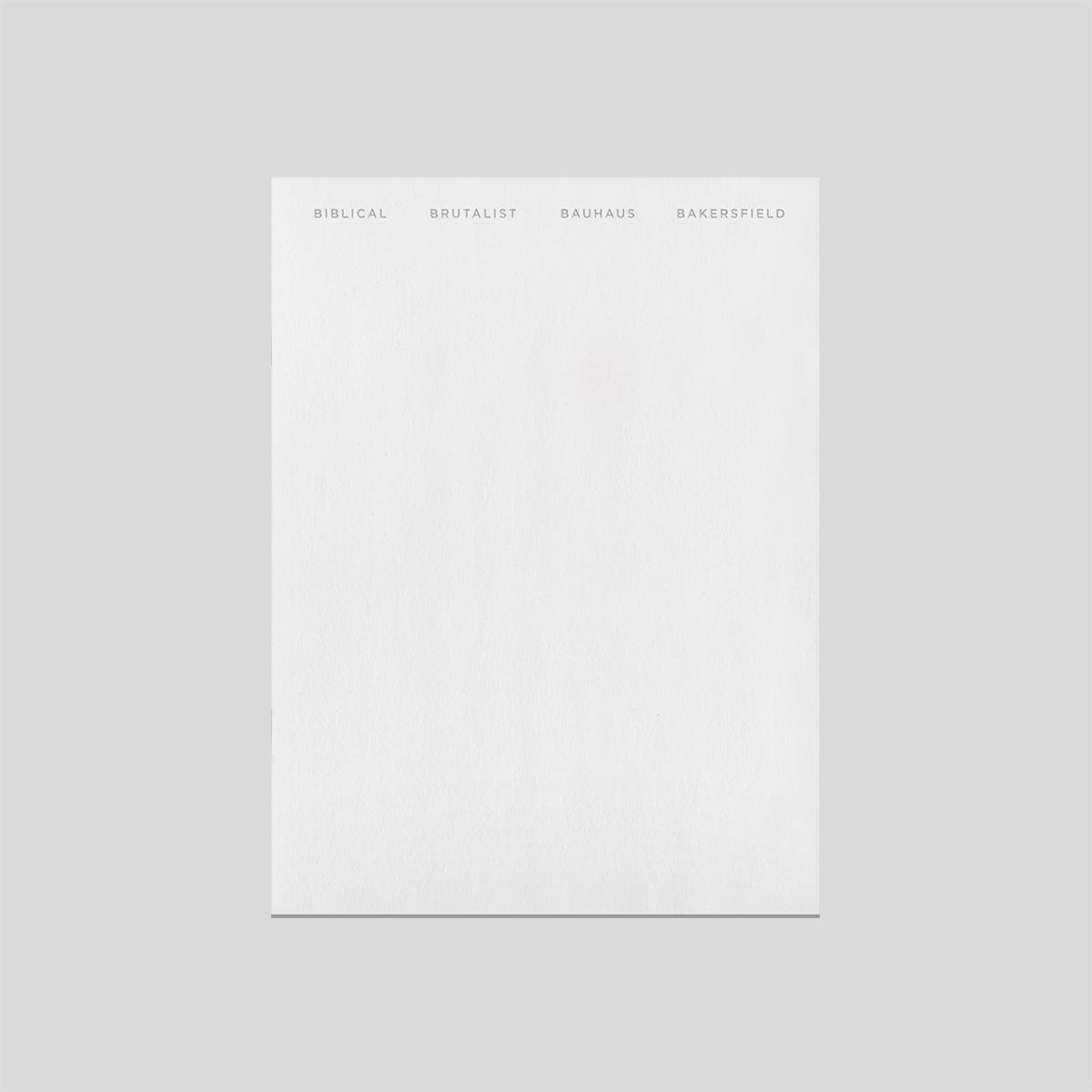 Biblical Brutalist Bauhaus Bakersfield - Rick Owens