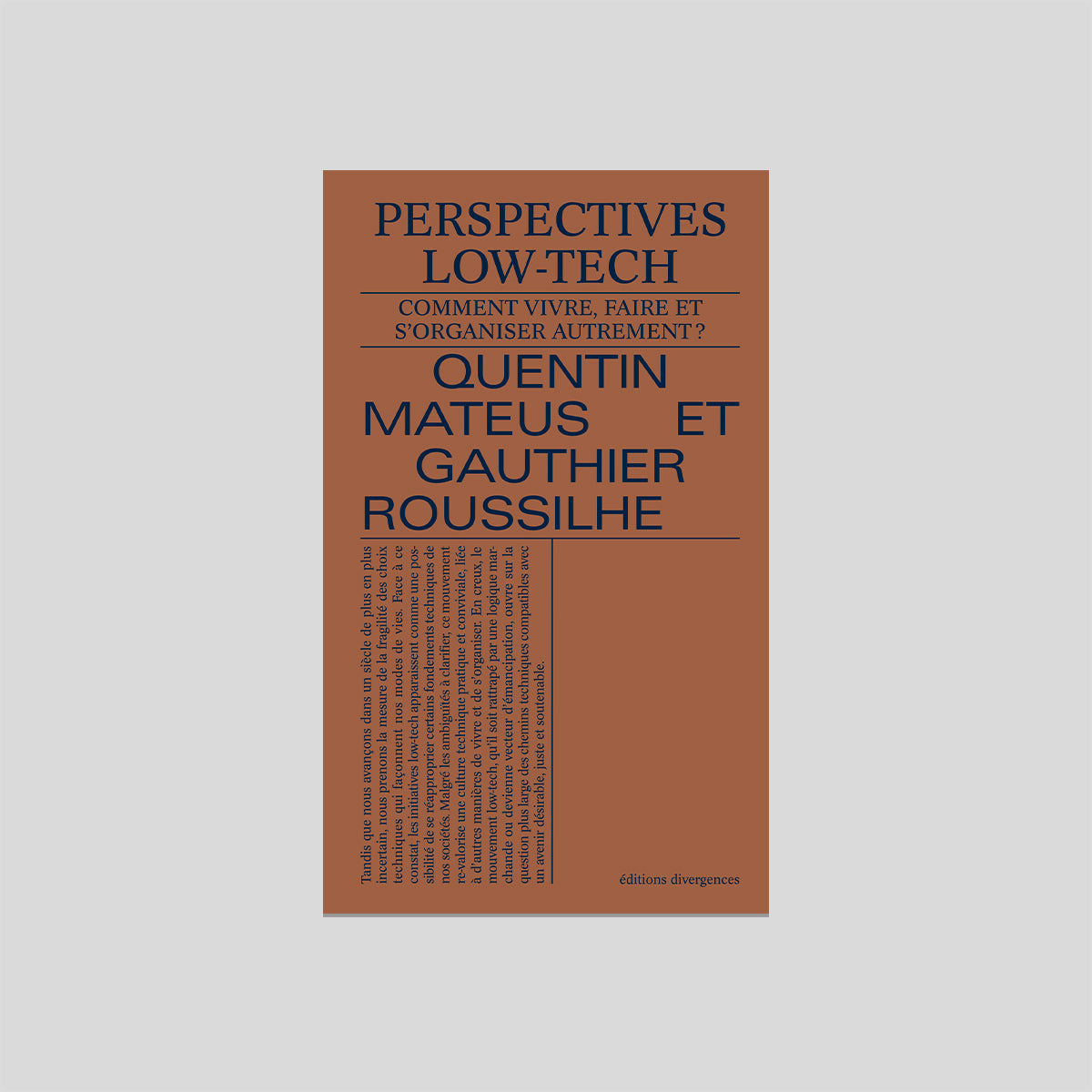 Perspectives low-tech  -  Quentin Mateus et Gauthier Roussilhe