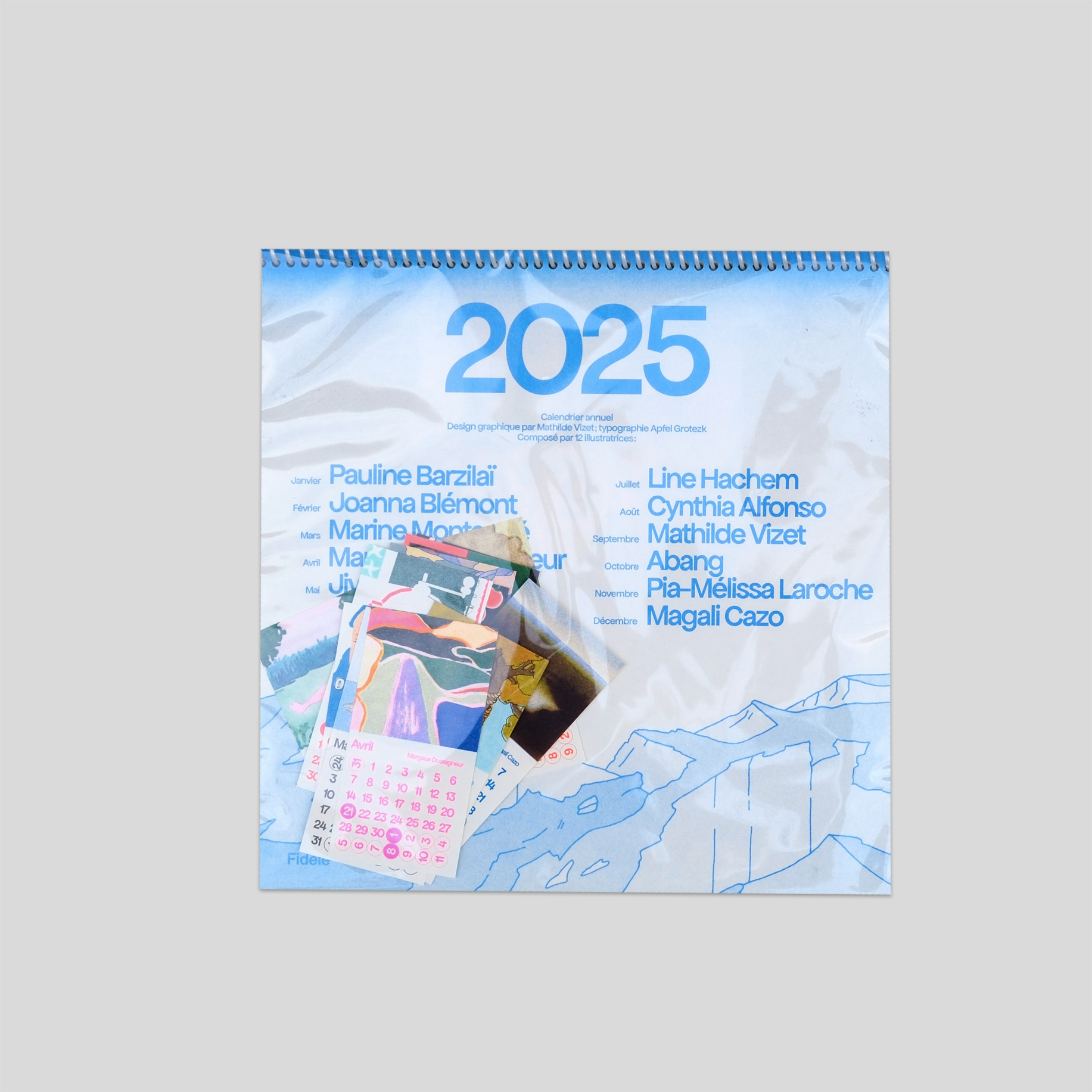 Calendrier 2025 - Studio Fidèle