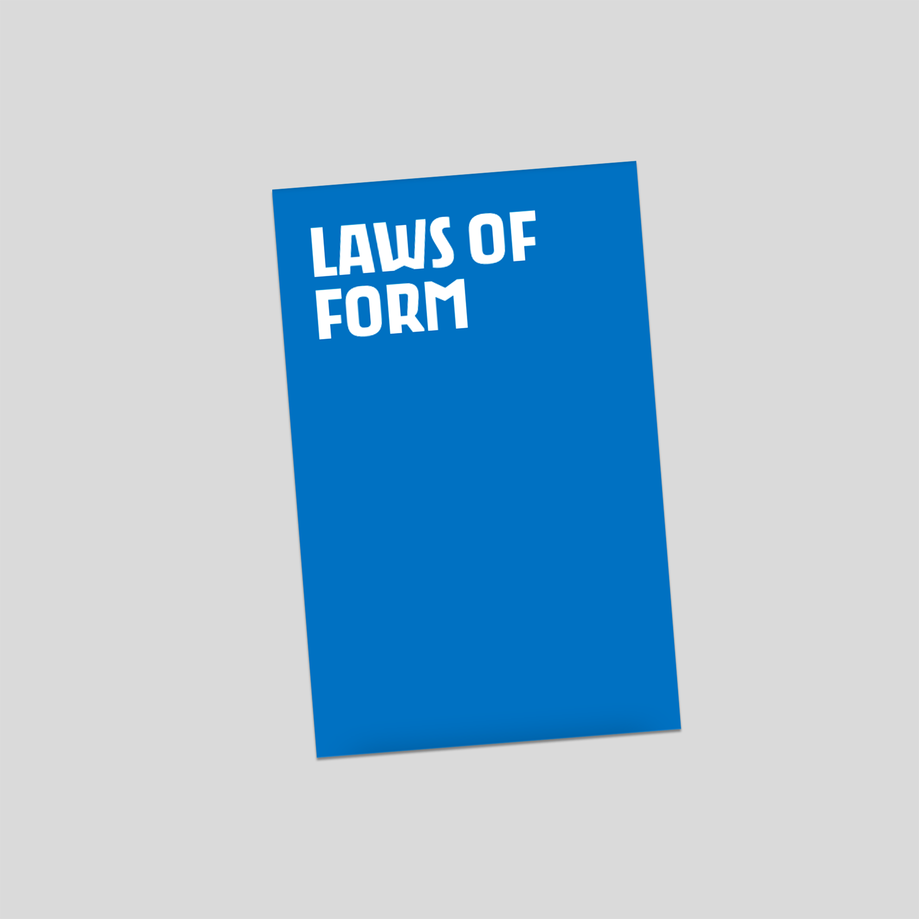 Laws of form