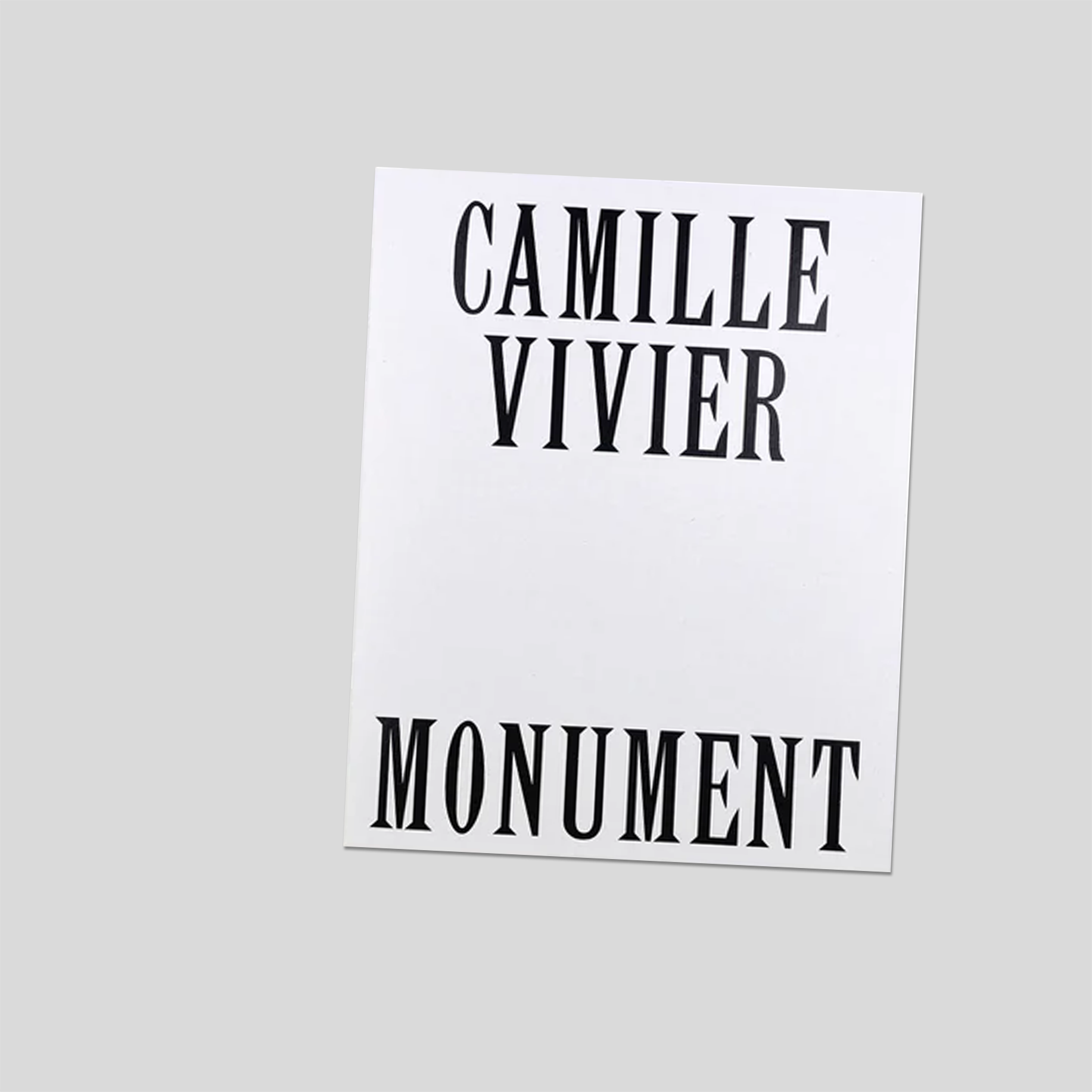 Monument — Camille Vivier