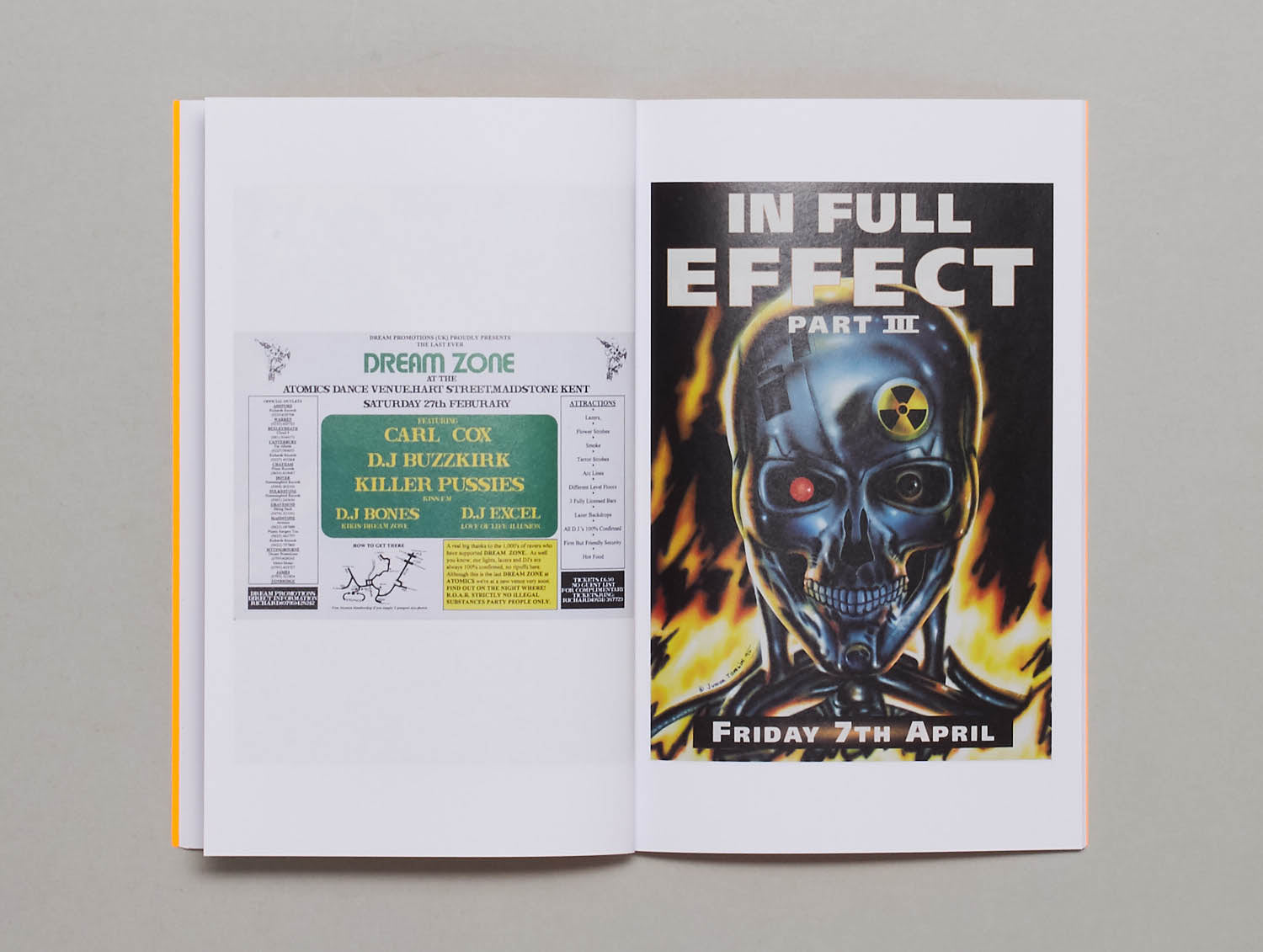 Rave flyers – Cahier Central