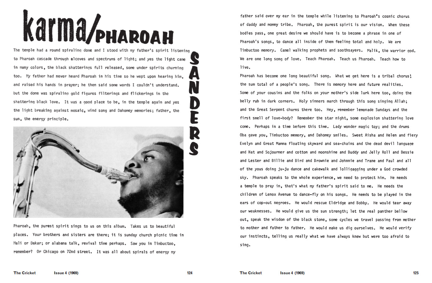 The Cricket – Black Music in Evolution, 1968-69 – Cahier Central