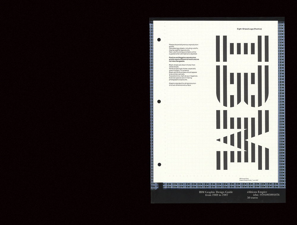 IBM, Paul Rand's Graphic Standards Manual reprint – Cahier